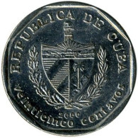CUBA - 2000 - 25 Centavos - KM 577.2 (coin Alignment) - TRINIDAD - UNC - Kuba