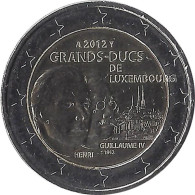 2012 LUXEMBOURG - 2 Euros Commémorative - Guillaume IV - Luxembourg