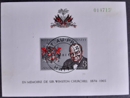 Haiti 1968 Winston Churchill Bloc Feuillet Yvert BF25A O Used - Sir Winston Churchill