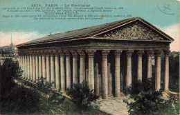 FRANCE - Paris - La Madeleine - 1784 Par Constat D'Ivry - Colorisé - Carte Postale Ancienne - Other Monuments