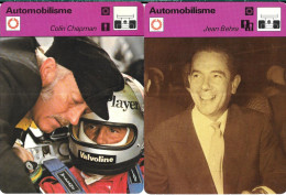 GF1977 - FICHES EDITION RENCONTRE - COLIN CHAPMAN - JEAN BEHRA - JOAKIM BONNIER - JANET GUNTHRIE - Andere & Zonder Classificatie