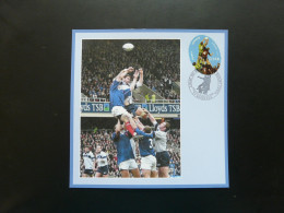 Carte FDC Card Coupe Du Monde Rugby World Cup (touché) Bordeaux 33 Gironde France 2007 - Rugby