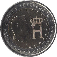 2004 LUXEMBOURG - 2 Euros Commémorative - Effigie Et Monogramme Du Grand Duc Henri - Luxembourg