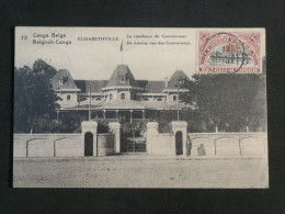 C CONGO BELGE BELLE CARTE  1922 STANLEYVILLE A LONS LE SAULNIER FRANCE +SURCHARGES +AFFR. INTERESSANT+++ - Storia Postale