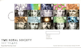 UK, GB, Great Britain, FDC, 2010, 350 Years Of Royal Society - Lettres & Documents