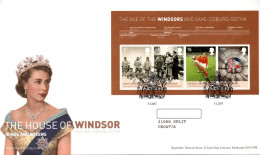 UK, GB, Great Britain, FDC, 2012, The Ages Of Windsors - Storia Postale