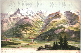 CPA Carte Postale Suisse Val-d'Illiez Et Dents Du Midi  1910  VM74693ok - Val-d'Illiez 