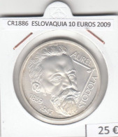 CR1886 MONEDA ESLOVAQUIA 10 EUROS 2009 PLATA - Slowakei