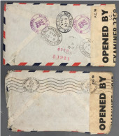 Etats-Unis 2 Enveloppes Avec Censure 1942 - (B2027) - Storia Postale