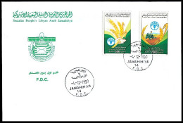 LIBYA 1990 FAO Food Nutrition Agriculture (FDC) - Against Starve