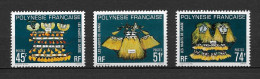 POLYNESIE FRANCAISE , Nos 138/140 , NEUFS , ** , SANS CHARNIERE, TTB . - Neufs