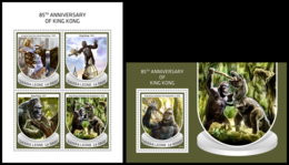 SIERRA LEONE 2018 MNH** Gorilla Monkey Affen Singes King Kong M/S+S/S - OFFICIAL ISSUE - DH1842 - Gorilles