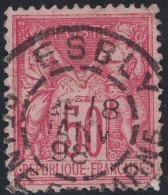 SEINE ET MARNE - ESBLY - SAGE - N°98 - CACHET CENTRAL DU 8 JANVIER 1898. - 1876-1898 Sage (Type II)