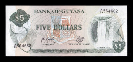 Guyana 5 Dollars 1996 Pick 22f(2) Sc Unc - Guyana