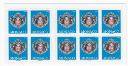 MONACO  2022 --Carnet TVP Bleu Ecopli Armoiries De Monaco - Cuadernillos