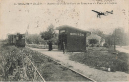 Morangis * Entrée Du Pays Et Gare Du Tramway De Paris à Arpajon * Train Machine Ligne Chemin De Fer Essonne * Aviation - Autres & Non Classés