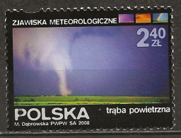POLAND Oblitéré 4095 Les Phénomènes Météologiques La Tornade Météo - Used Stamps