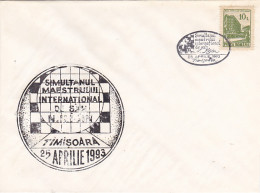 TIMISOARA CHESS SIMULTANEOUS OF GRAND MASTER NEBOISA ILLIJIN, CHESS, GAMES, SPECIAL COVER, 1993, ROMANIA - Echecs