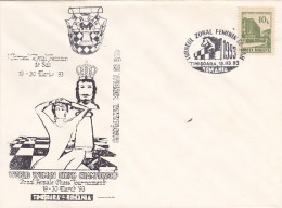 TIMISOARA TOURNAMENT, WORLD WOMEN CHAMPIONSHIP, CHESS, GAMES, SPECIAL COVER, 1993, ROMANIA - Echecs