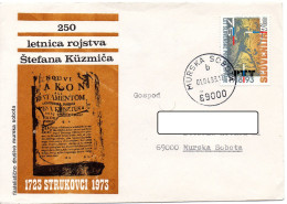 Slovenia, 250th Anniversary Of The Born Of Stefan Kuzmic - Storia Postale
