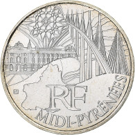 France, 10 Euro, Midi-Pyrénées, 2011, Paris, SPL, Argent, KM:1752 - France