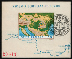 Rumänien 1977 - Mi-Nr. Block 147 Gest / Used - Europa - Donau - Usati