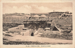 ISRAEL - Jérusalem - Vue Générale De La Porte Doré - Carte Postale Ancienne - Israel