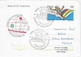 1981 Championnat Du Monde De Ski Nautique En Italie: Aérogramme Entier Postal Circulé - Water-skiing