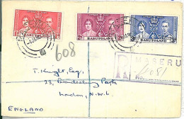 28672 -  BASUTOLAND - POSTAL HISTORY -  FDC COVER 1937 Coronation King George VI - 1933-1964 Kolonie Van De Kroon