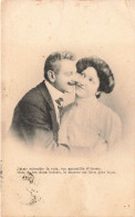 COUPLE - J'aime Entendre Ta Voix, Ton Gazouillis D'oiseau - Carte Postale Ancienne - Couples