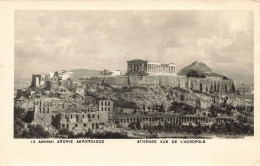 GRECE - Athènes - Vue De L'acropole - Carte Postale Ancienne - Grèce