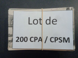 1lo - A267   Lot De 200 CPA / CPSM Format CPA De L'AIN Dep 01 - 100 - 499 Karten