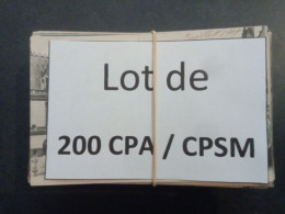 1lo - A267   Lot De 200 CPA / CPSM Format CPA De L'AIN Dep 01 - 100 - 499 Cartes