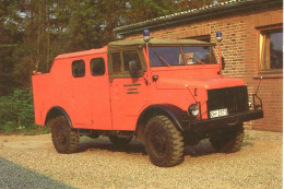 Camion Des Pompiers - Fire Truck -  Feuerwehren - Borgward B2000 A/O   (1958)  - 15x10cms PHOTO - Camions & Poids Lourds