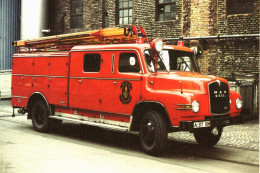 Camion Des Pompiers - Fire Truck -  Feuerwehren - MAN HLF 415  (1959)  -  15x10cms PHOTO - Camions & Poids Lourds