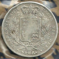 UNITED KINGDOM BRITAIN 1 CROWN FRONT QV WOMAN YOUNG HEAD BACK 1844 SILVER AG AF KM? READ DESCRIPTION CAREFULLY!!! - Andere & Zonder Classificatie