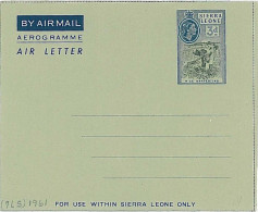 11387 - SIERRA LEONE - Postal History - AEROGRAMME - Rice  AGRICULTURE - Sierra Leone (...-1960)