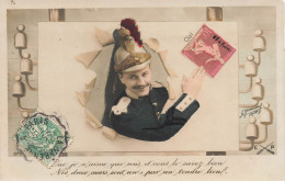 TIMBRES  - Oui Je N'aime Que Vous Et Vous Le Savez Bien ... - Carte Postale Ancienne - Sellos (representaciones)