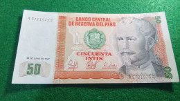 PERU-  50  İNİTİS      UNC - Perù