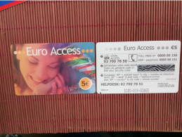 1 Prepaidcard Euro Acces 5 Euro Belgium (Mint,NeuveRare - GSM-Kaarten, Herlaadbaar & Voorafbetaald