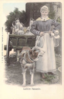 Laitière Flamande - Attelage De Chien - Colorisé - Vieux Métiers - J.H.Schaefer - Carte Postale Ancienne - Artesanal