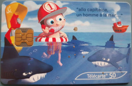 France - 2002 - Télécarte 50 Unités - Allo Capitaine Un Homme à La Mer - 2002