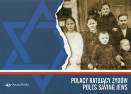 POLAND 2022 POLISH POST OFFICE SPECIAL LIMITED EDITION FOLDER: POLES SAVING JEWS FROM NAZI GERMANY WW2 JUDAICA HISTORY - Briefe U. Dokumente