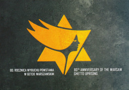 POLAND 2023 POLISH POST SPECIAL LIMITED EDITION FOLDER: 80TH ANNIVERSARY WARSAW NAZI GERMANY GHETTO UPRISING WW2 JUDAICA - Cartas & Documentos