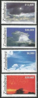 Zimbabwe 2005   Clouds Weather Meteo Complete Set Of 4 MI 812/15  YV#564-67 ** VC 40 EUROS - Zimbabwe (1980-...)