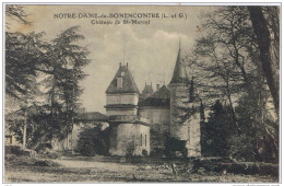 Cpa..47..BON ENCONTRE..LOT ET GARONNE..NOTRE DAME DE BON ENCONTRE..CHATEAU DE ST MARCEL.. - Bon Encontre