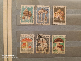 Romania	Mushrooms (F73) - Used Stamps