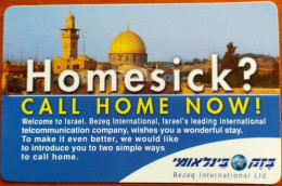 Israel - Télécarte  Homesick ? Call Home Now - Israël