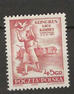 1951 MNH  Poland, Mi 684 Postfris** - Neufs