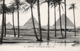 - EGYPTE. - Les Pyramides De Gizé. - Scan Verso - - Pyramids